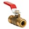 Quickfitting 3/8in Push-to-Connect x 3/8in Push-to-Connect Brass Full Port Ball Valve LF902R - alternate 1